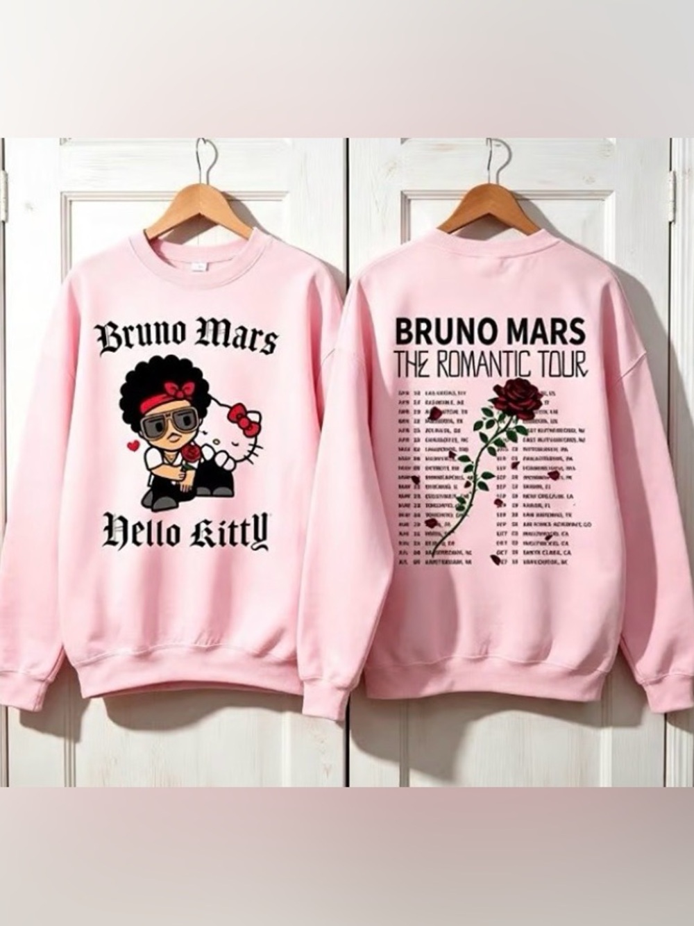 Bruno Mars The Romantic Tour 2026 T-Shirt, Music Concert Graphic T-Shirt